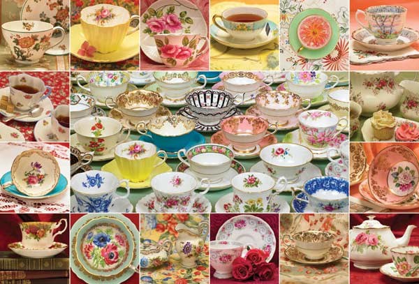 Cobble Hill (50706) - "Teacup Collection" - 2000 brikker puslespil