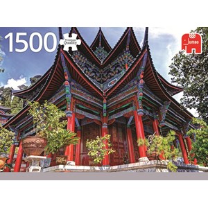 Jumbo (18584) - "Kinesisk tempel" - 1500 brikker puslespil