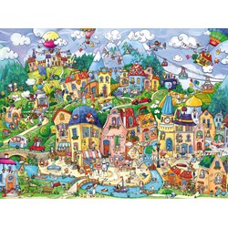 Heye (29744) - Rita Berman: "Happytown" - 1500 brikker puslespil
