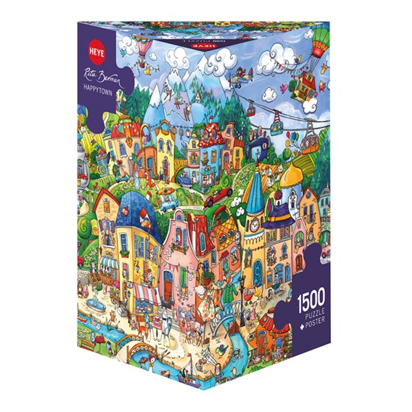 Heye (29744) - Rita Berman: "Happytown" - 1500 brikker puslespil