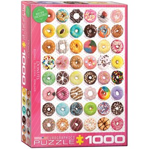 Eurographics (6000-0585) - "Donuts" - 1000 brikker puslespil