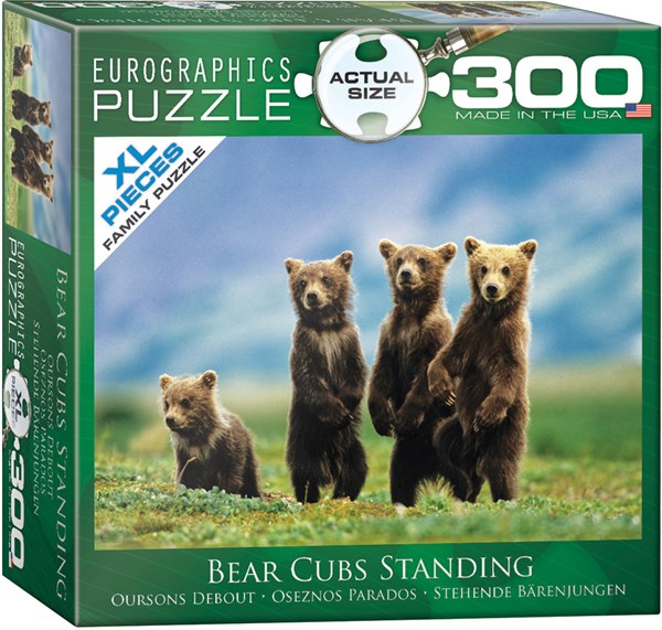 Eurographics (8300-0531) - "Bear Cubs Standing" - 300 brikker puslespil