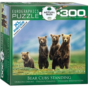 Eurographics (8300-0531) - "Bear Cubs Standing" - 300 brikker puslespil