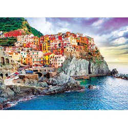 Eurographics (6000-0786) - "Cinque Terre, Manarola Italy, Mediterranean Oasis" - 1000 brikker puslespil