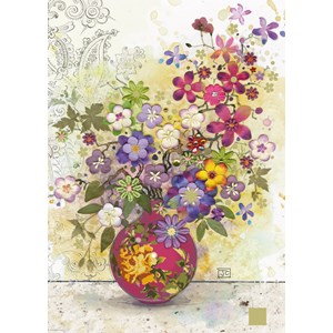 Heye (29664) - Jane Crowther: "Pink Vase" - 1000 brikker puslespil