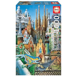 Educa (11874) - "Gaudi Collage" - 1000 brikker puslespil