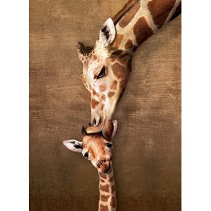 Eurographics (8500-0301) - "Giraffe Mother's Kiss" - 500 brikker puslespil