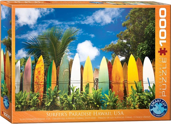 Eurographics (6000-0550) - "Surfers Paradis" - 1000 brikker puslespil