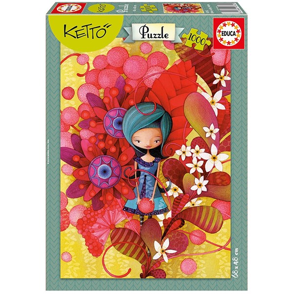 Educa (16762) - Julie St-Onge Drouin: "Blå kvinde" - 1000 brikker puslespil