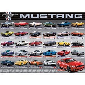 Eurographics (6000-0684) - "Ford Mustang Evolution 50th Anniversary" - 1000 brikker puslespil
