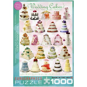 Eurographics (6000-0434) - "Wedding Cakes" - 1000 brikker puslespil