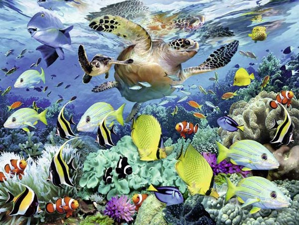 Ravensburger (10009) - Howard Robinson: "Underwater Paradise" - 150 brikker puslespil