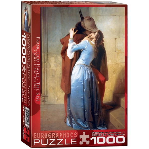 Eurographics (6000-0148) - Francesco Hayez: "The Kiss" - 1000 brikker puslespil
