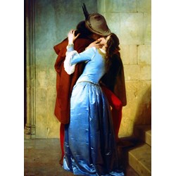Eurographics (6000-0148) - Francesco Hayez: "The Kiss" - 1000 brikker puslespil