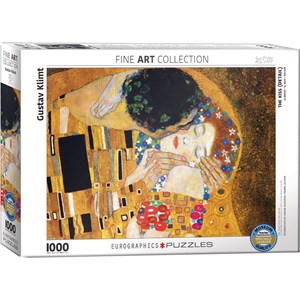 Eurographics (6000-0142) - Gustav Klimt: "The Kiss (Detail)" - 1000 brikker puslespil