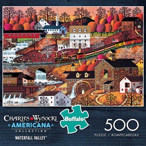 Buffalo Games (3714) - Charles Wysocki: "Waterfall Valley" - 500 brikker puslespil