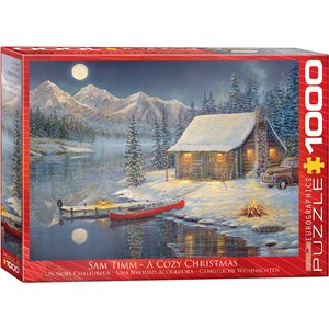Eurographics (6000-0608) - Sam Timm: "Cozy Christmas" - 1000 brikker puslespil