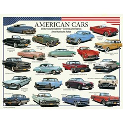 Eurographics (8104-3870) - "American Cars of the 50s" - 100 brikker puslespil