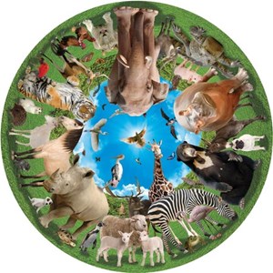 A Broader View (363) - "Animal Arena (Round Table Puzzle)" - 500 brikker puslespil