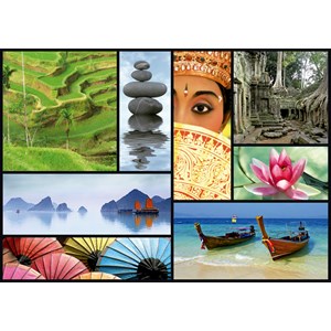Educa (16294) - "Colors of Asia" - 1000 brikker puslespil