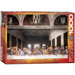 Eurographics (6000-1320) - Leonardo Da Vinci: "The Last Supper" - 1000 brikker puslespil