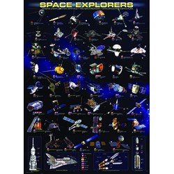 Eurographics (6000-2001) - "Space Explorers" - 1000 brikker puslespil
