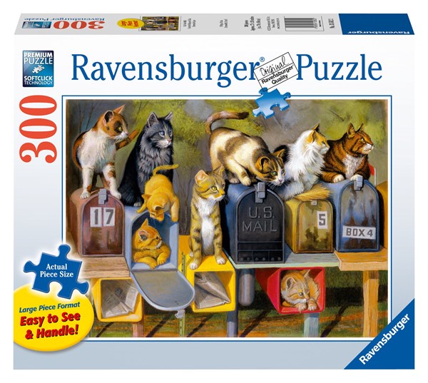 Ravensburger (13562) - Bryan Moon: "Cat's Got Mail" - 300 brikker puslespil