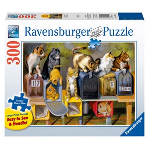 Ravensburger (13562) - Bryan Moon: "Cat's Got Mail" - 300 brikker puslespil