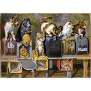 Ravensburger (13562) - Bryan Moon: "Cat's Got Mail" - 300 brikker puslespil
