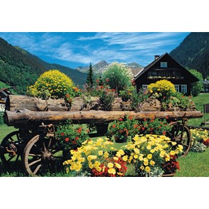 Jumbo (18335) - "Alpine Flowers" - 1000 brikker puslespil
