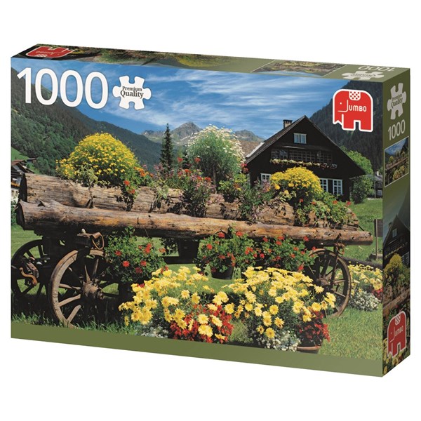 Jumbo (18335) - "Alpine Flowers" - 1000 brikker puslespil