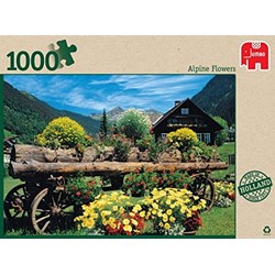 Jumbo (18335) - "Alpine Flowers" - 1000 brikker puslespil
