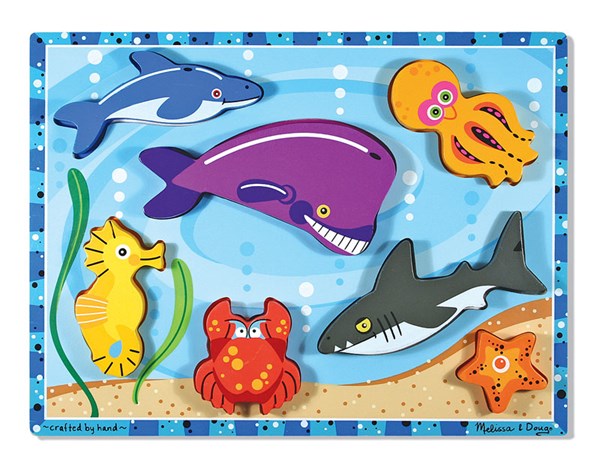 Melissa and Doug (3728) - "Sea Creatures" - 7 brikker puslespil