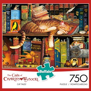Buffalo Games (17079) - Charles Wysocki: "Cat Tales" - 750 brikker puslespil