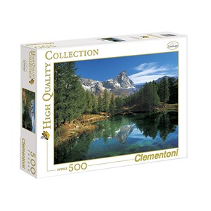 Clementoni (30360) - "The Blue Lake - Matterhorn" - 500 brikker puslespil