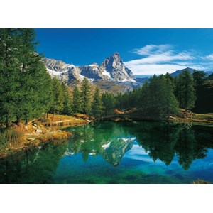 Clementoni (30360) - "The Blue Lake - Matterhorn" - 500 brikker puslespil