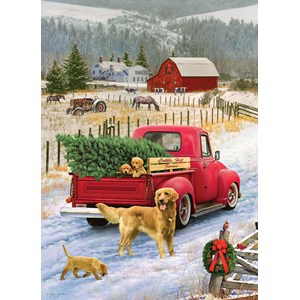 Cobble Hill (51833) - "Christmas on the Farm" - 1000 brikker puslespil