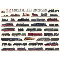 Eurographics (6000-0090) - "Steam Locomotives" - 1000 brikker puslespil