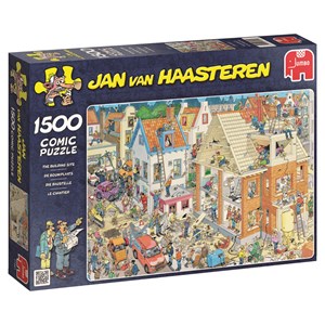 Jumbo (17461) - Jan van Haasteren: "Byggeplads" - 1500 brikker puslespil