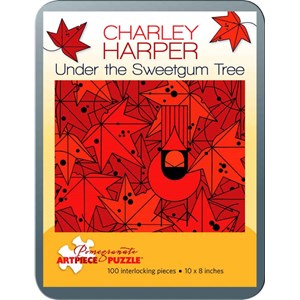Pomegranate (AA762) - Charley Harper: "Under the Sweetgum Tree" - 100 brikker puslespil
