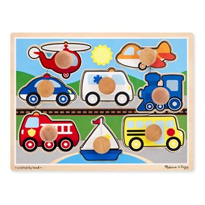 Melissa and Doug (8980) - "Vehicles" - 8 brikker puslespil