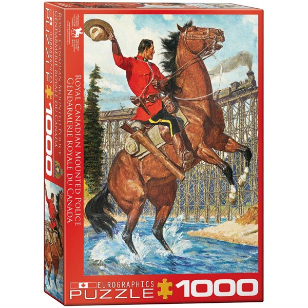 Eurographics (6000-0791) - "RCMP Train Salute" - 1000 brikker puslespil