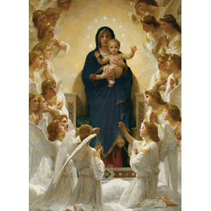 Eurographics (6000-7064) - William-Adolphe Bouguereau: "Virgin with Angels" - 1000 brikker puslespil