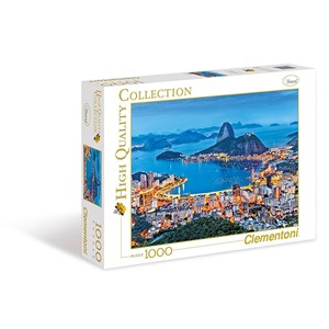 Clementoni (39258) - "Rio de Janeiro" - 1000 brikker puslespil