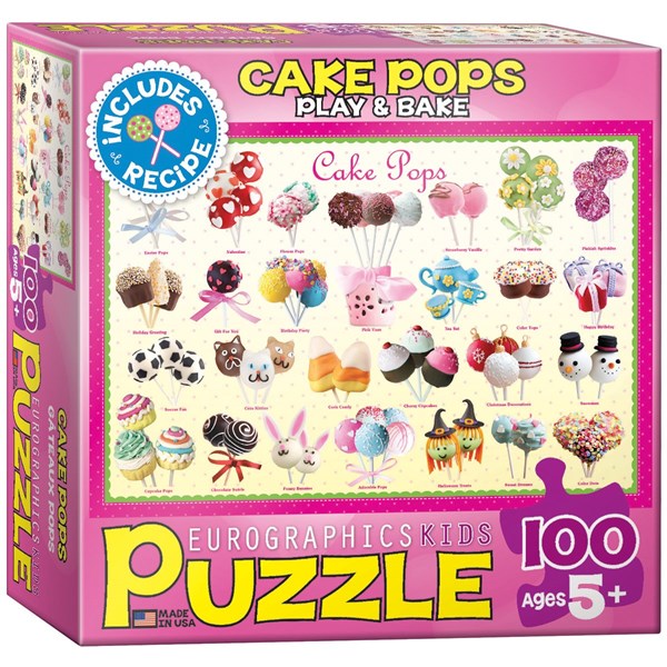 Eurographics (6100-0518) - "Cake Pops" - 100 brikker puslespil