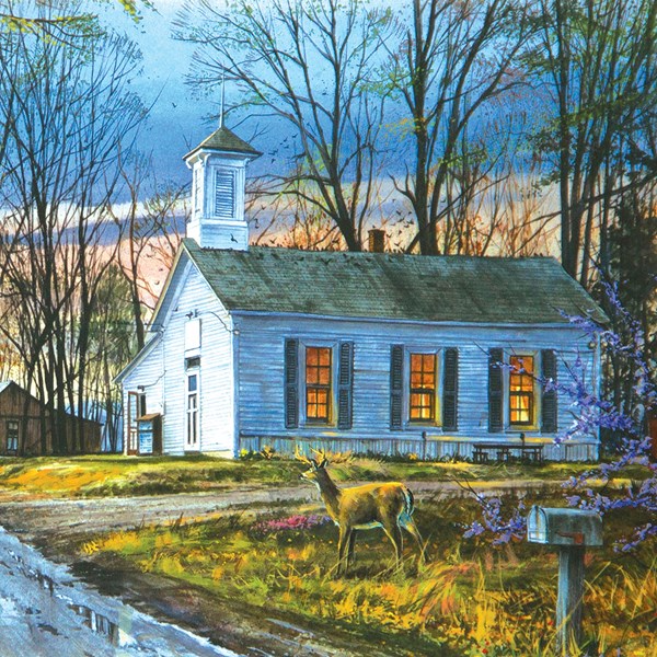 SunsOut (60729) - Luke Buck: "Evening Meeting" - 500 brikker puslespil