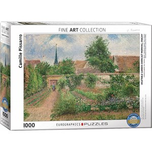 Eurographics (6000-0825) - Pissaro Camille: "Vegetable Garden Overcast Morning" - 1000 brikker puslespil