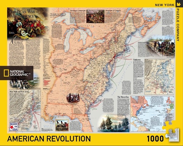 New York Puzzle Co (NPZNG1711) - "American Revolution" - 1000 brikker puslespil