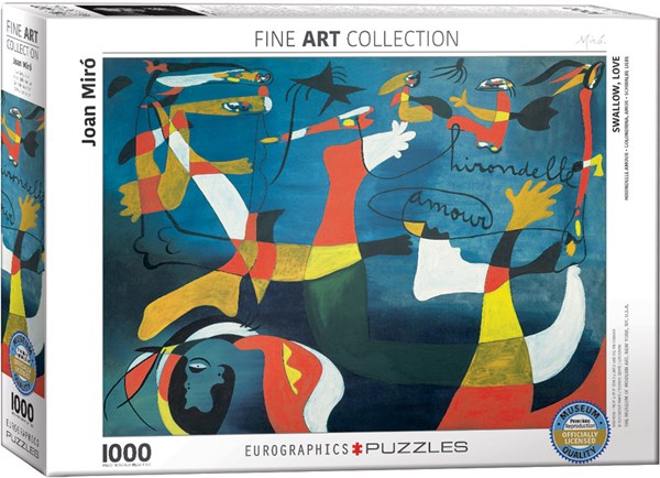 Eurographics (6000-0859) - Joan Miro: "Swallow, Love" - 1000 brikker puslespil