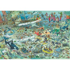 Jumbo (17080) - Jan van Haasteren: "Deep Sea Fun" - 2000 brikker puslespil